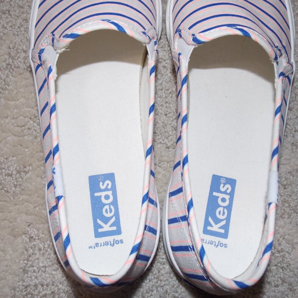 Keds Double Decker Canvas Stripe Slip On Size-6.5 - Picture 4 of 8